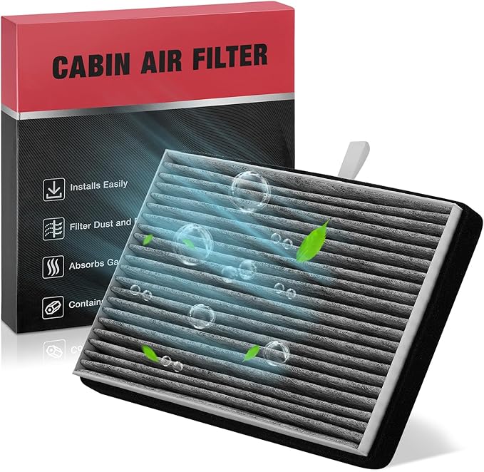 BDFHYK Cabin Air Filter with Activated Carbon Compatible with Chevry Impala 2000-2013, Monte Carlo 1997-2007, Compatible with Buick Allure/LaCrosse 2005-2009, Regal 1997-2004, Replace# CF8392A