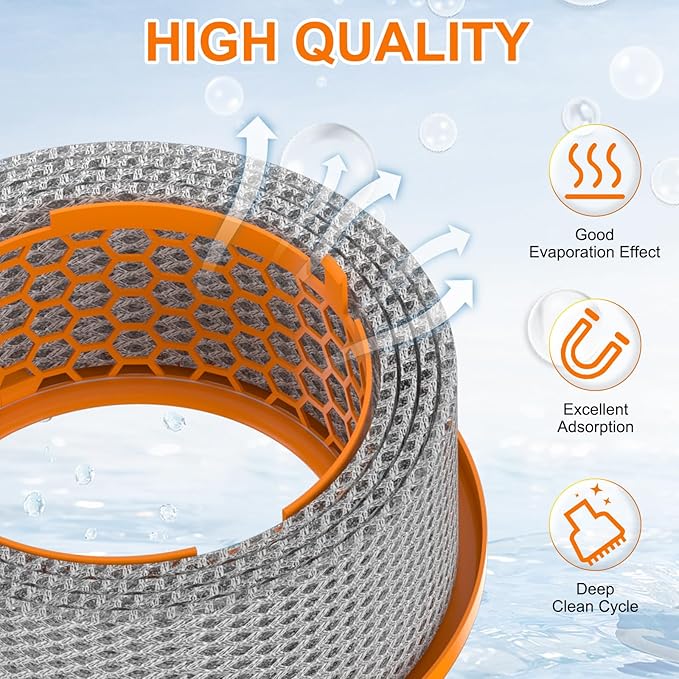 2 Pack PH01 Carbon Fiber Evaporator Air Filter Replacement Compatible with Dyson PH01 PH02 PH03 PH04 PH3A Air Puri-Fier Humidifier Filter, Replaces Parts 970718-01