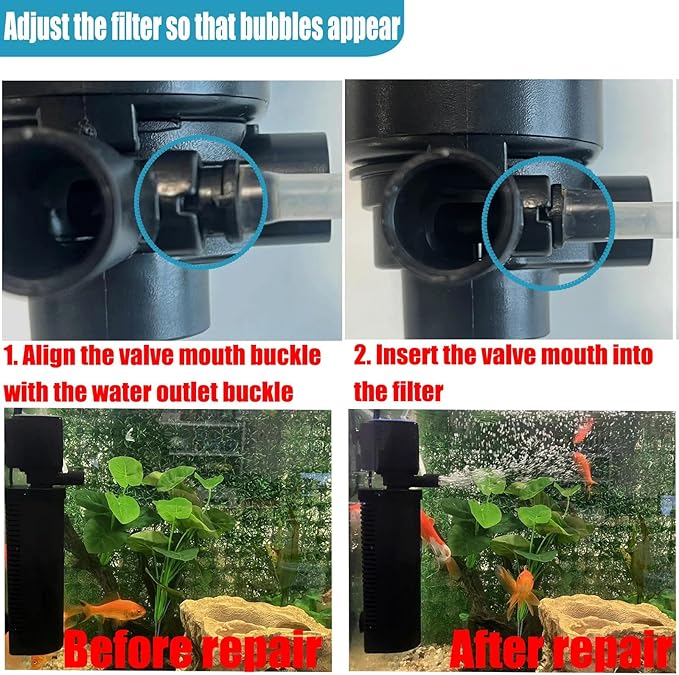 158GPH Small Aquarium Filter, UV Sterilizer for Aquarium for 10-45 Gallon Tank, Internal Pump for Turtle Betta Fish Tank Filter Silent 4-in-1 Green Killing Machine with Fish Tank Filters Deodorization