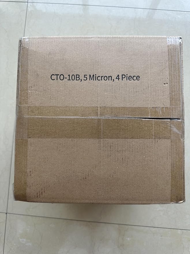 10-Inch Whole House Carbon Block Water Filter -4.5" x 10"-5 Micron- Pack 4