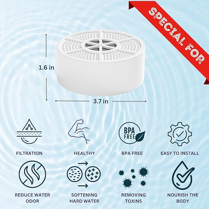 Vxcellent Bath Water Filter Cartridge.Bathtub Filter Replacement, Filter For Bathtub Bath Faucet Replacement Cartridge