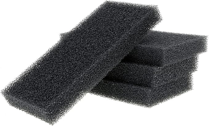 ALEGI 4 Pieces Aquarium Filter Foam Sponges Pad, Fish Tank Bio Sponge Coarse Sheet Filter Media Pad, Cut-to-Size Foam for Pet Filters (8x4x1 Inch 4 Pcs)