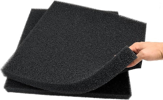 Aquarium Filter Bio Sponge Pad, Foam Sponges Filter Media, Cut fit it Filter Accessories for Fish Tanks and Ponds (18"x18"x1.6" (20PPI) 2 Pack)