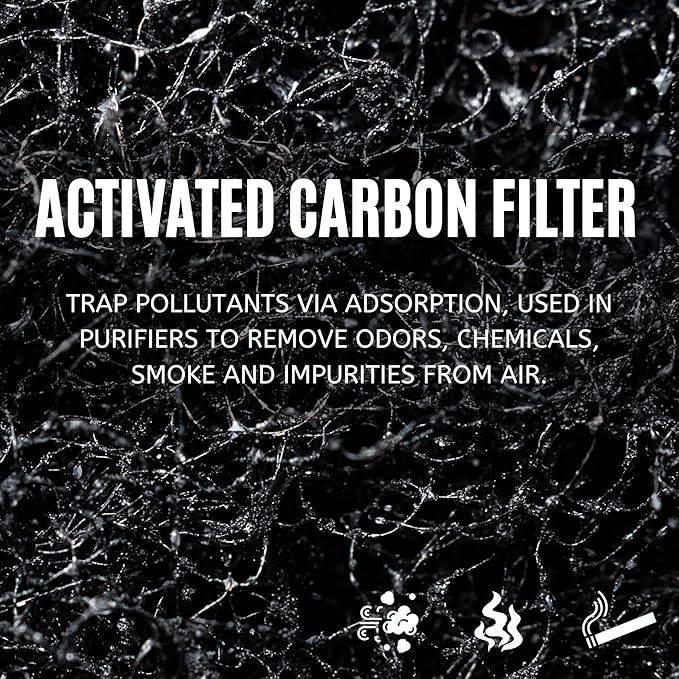 Nispira Carbon Pre Filters Replacement Compatible with Holmes HAPF600DM-U2 HAPF600 HEPA Filter. Replaces Part HAPF60, Filter C, 8 Pack