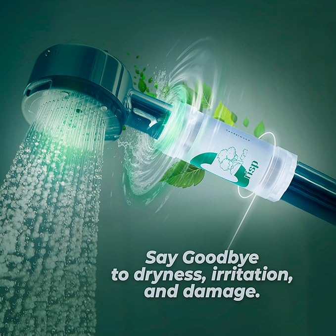 Universal Vita C Shower Filter: Unveil Radiant Skin & Hair with K-Beauty Secrets (Crisp-Sandalwood)