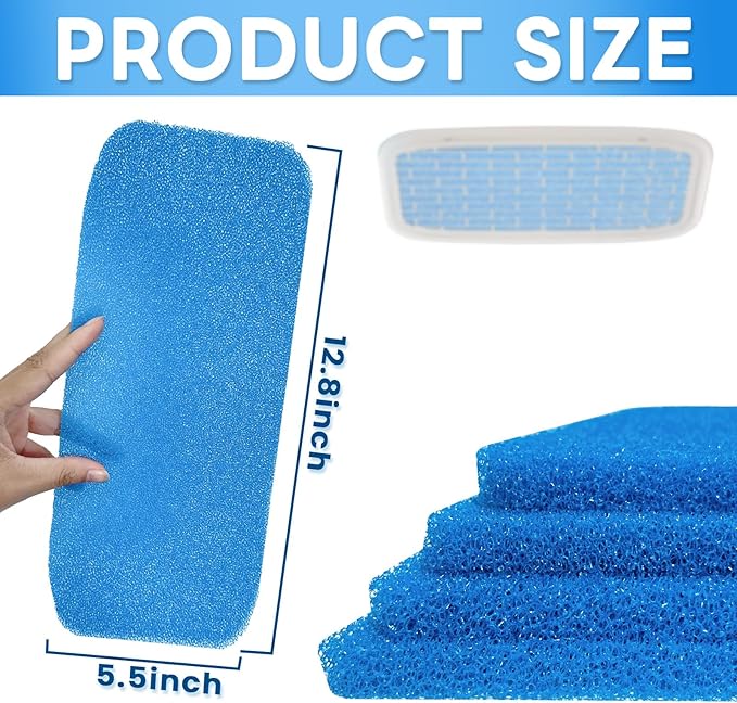 RV AC Filter Reusable, 12.875 x 5.5 RV Air Filters for Air Conditioner Vent, Washable AC Filter 4Pcs