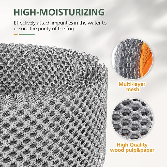 2 Pack PH04 Carbon Fiber Evaporator Filter Replacement Compatible with Dyson PH01 PH02 PH03 PH04 PH3A Air Puri-fier Humidifier Replacement Parts