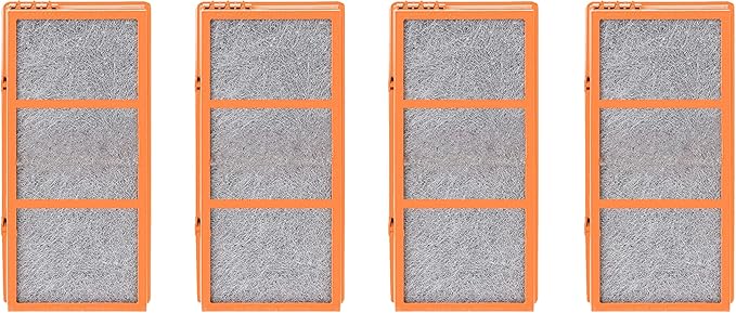 Nispira AER1 Filter Replacement for Holmes Air Purifier Smoke Grabber HAPF30AS-U4R HAPF30AT Odors Dust VOCs Remover 1.2 x 10 x 4.6 Inches, 4 Packs.