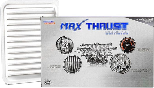 Spearhead MPG Defense Max Thrust Engine Air Filter For All Mileage Vehicles, Fits Like OEM, Restores MPG & Acceleration (MT-190)