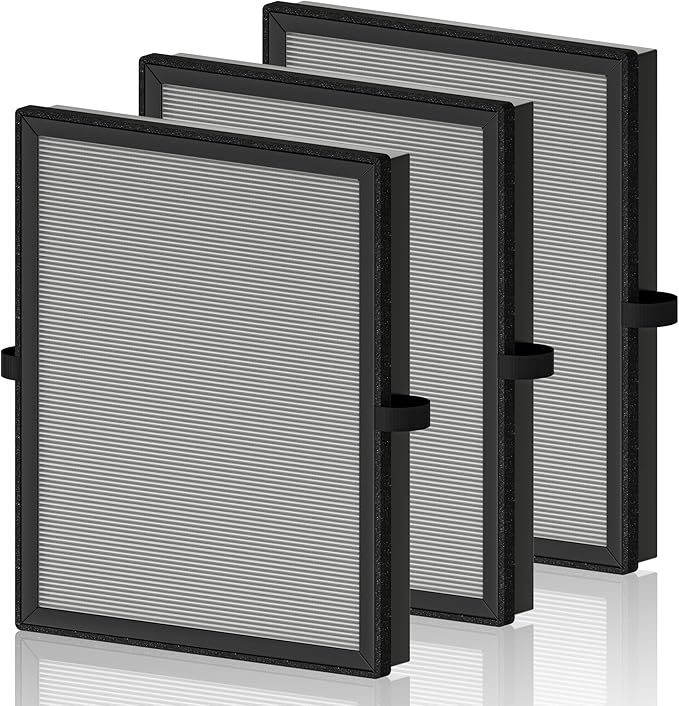 MK04 Air Filter Replacement for Aroeve MK04 MG04JH Air Purifier, PETOX 4-in-1 H13 True HEPA High-Efficiency Activated Carbon Filter, Smoke Remover Version (3 Pack)