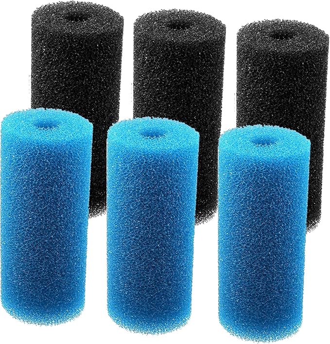 5.9″ Big Prefilter Foam Sponge Replacement Filtration Kit for Pond Aquarium Fish Tank Pad (6PCS)