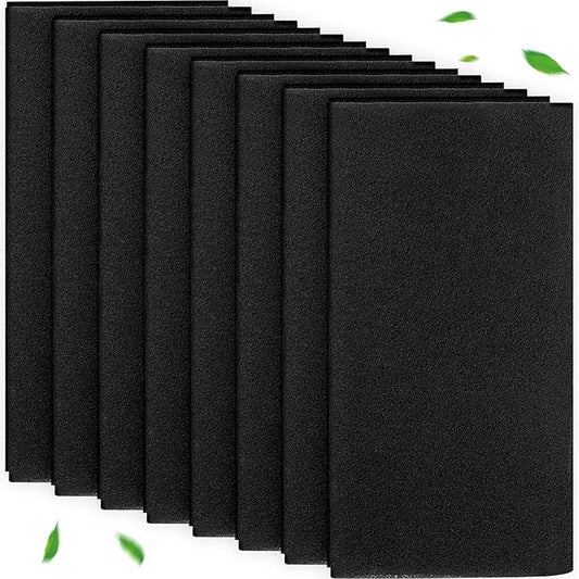 8 Pcs Activated Carbon Filter Cut-to-fit Carbon Filter Sheet for Air Charcoal Filters 16 x 48" Air Filters Replacement VOC Parts Accessories