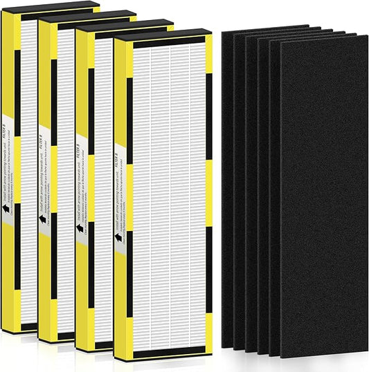 FLT4825 HEPA Filter B Replacement for Guar.dian Air Purifier AC4825 AC4300 AC4800 AC4900 AC4850, 4 HEPA Filter and 6 Pre-Filter by NISHCON