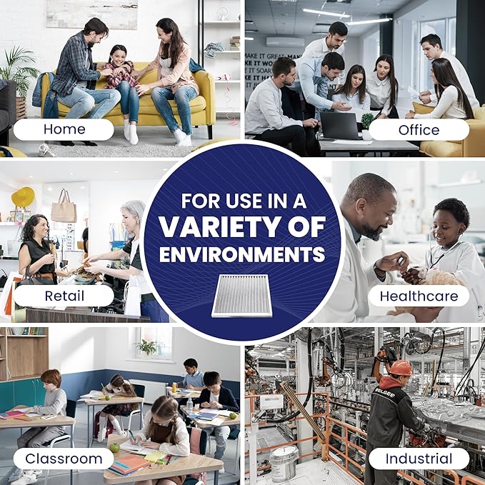 | Merv 8 | Washable Furnace Filter | Lifetime HVAC & Furnace Air Filter | Washable | Superior particle-holding Ability | Premium Quality Aluminum | 16x24x1