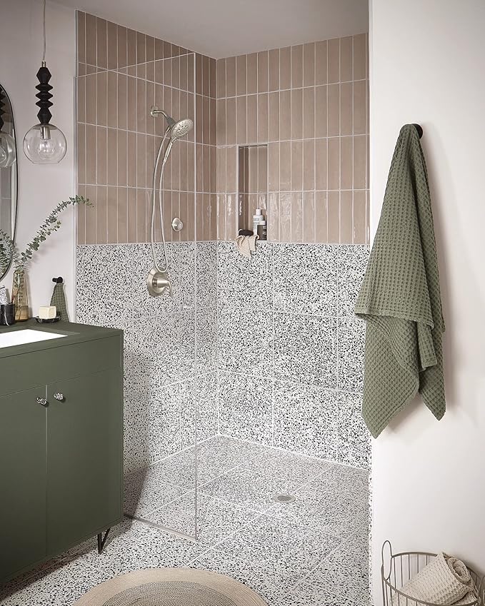 Moen 26100EPSRN Engage Magnetix 3.5-Inch Six-Function Handheld Showerhead with 186117SRN Magnetix Remote Dock, Spot Resist Brushed Nickel