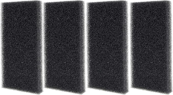 ALEGI 4 Pieces Aquarium Filter Foam Sponges Pad, Fish Tank Bio Sponge Coarse Sheet Filter Media Pad, Cut-to-Size Foam for Pet Filters (8x4x1 Inch 4 Pcs)