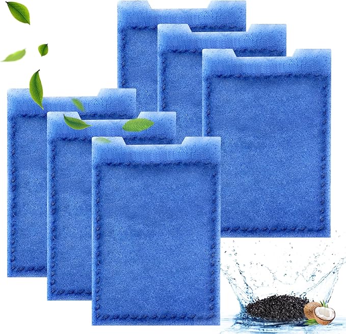 Nebulist 6 Pack Fish Tank Filter Cartridge, Rite-Size Z Filter Cartridges Compatible with MarineLand Eclipse Filtration Systems & Marineland Hidden Filtration System