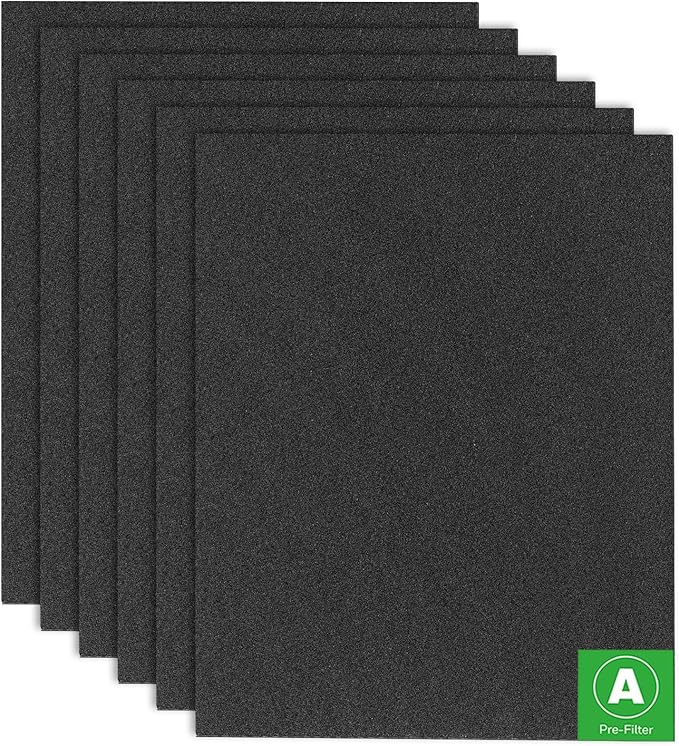 HRF-A300 Pre Filter A Replacement for Honeywell HPA300 Series HEPA Air Purifier, 6-Pack Pre-Cut Carbon Pre Filter