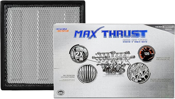 Spearhead MPG Defense Max Thrust Engine Air Filter For All Mileage Vehicles, Fits Like OEM, Restores MPG & Acceleration (MT-262)