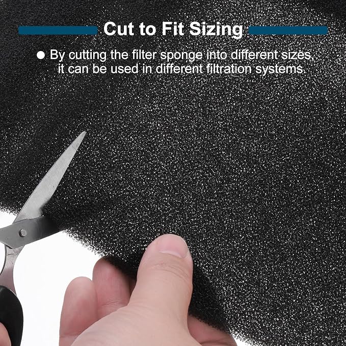 PATIKIL 79" x 39" x 0.2" Air Conditioner Filter Replacement, Washable Reusable Cut to Fit Foam Filter Air Filter for RV AC Vent Window Purifiers Computer, 60PPI