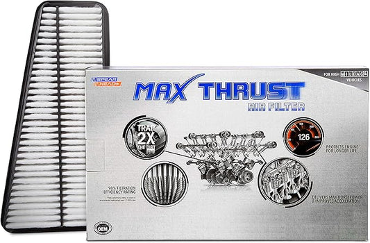 Spearhead MPG Defense Max Thrust Engine Air Filter For All Mileage Vehicles, Fits Like OEM, Restores MPG & Acceleration (MT-683)