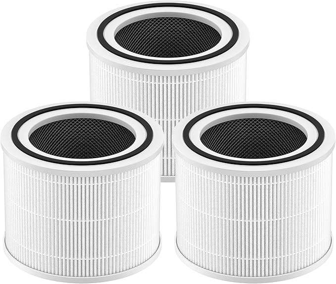 240 True HEPA 14 Replacement Filter Compatible with Puroair 240 Air Purifier, 3-in-1 True HEPA Filter Replacement, Grade HP-14 with High-Efficiency Activated Carbon Filter, 3 Pack, White