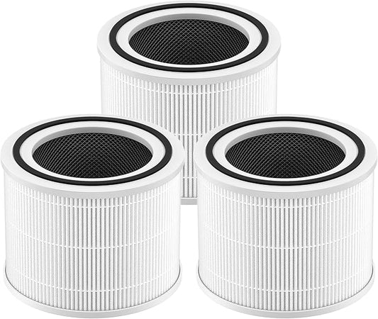 240 True HEPA 14 Replacement Filter Compatible with Puroair 240 Air Purifier, 3-in-1 True HEPA Filter Replacement, Grade HP-14 with High-Efficiency Activated Carbon Filter, 3 Pack, White