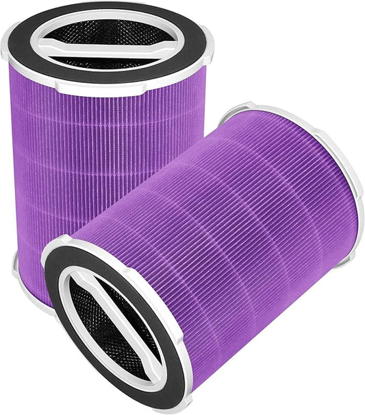 P200/P200S Replacement Filter Compatible with Welov Air Purifiers P200S P200 Pro, 4-stage Filtration with Activated Carbon Filter, 2 Count