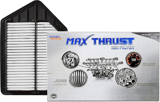 Spearhead MPG Defense Max Thrust Engine Air Filter For All Mileage Vehicles, Fits Like OEM, Restores MPG & Acceleration (MT-885)