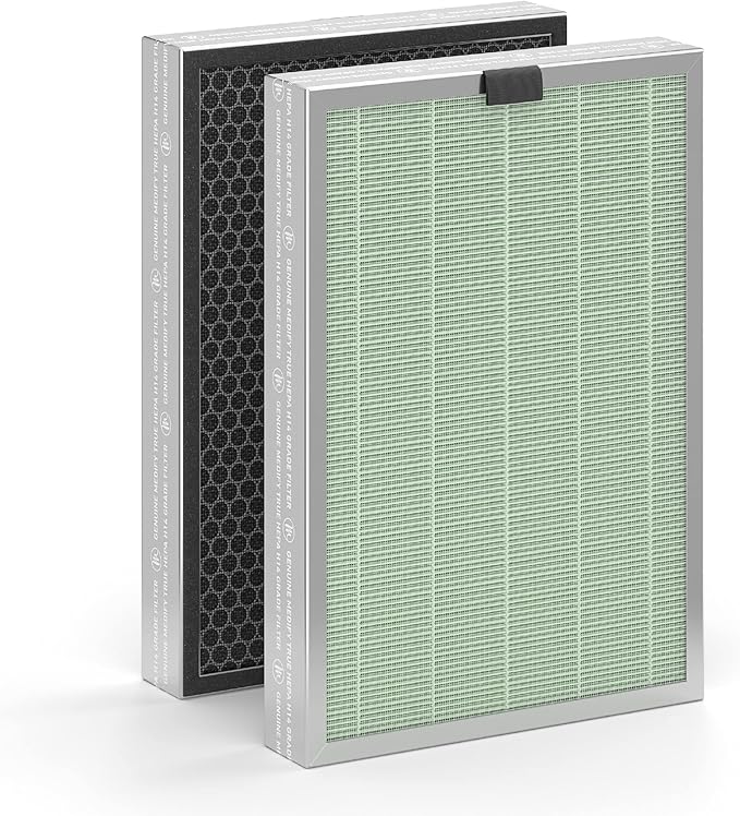 Medify MA-125 Genuine Replacement Filter Set for Allergens, Smoke, Wildfires, Dust, Odors, Pollen, Pet Dander | 3 in 1 with Pre-Filter, HEPA H14 and Activated Carbon | Removal to 0.1 Microns | 1-Pack
