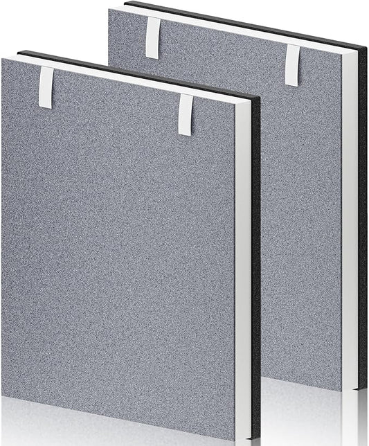 2 Pack Vital 100 Replacement Filter for LEVOIT Vital 100 Air Purifier, H13 True HEPA and High-Efficiency Activated Carbon Filter, Part Number Vital 100-RF