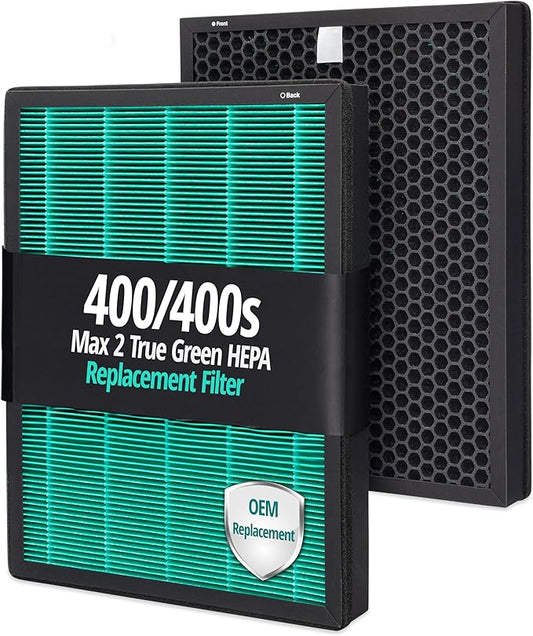 Coway Filter Replacement Airmega 400 - Air Purifier 400S 400(G) 400S(G) Max2, True Green HEPA and Active Carbon Filter Set Smart Purifiers, AP-2015-FP