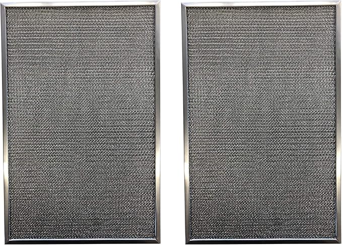 Replacement Aluminum Pre/Post Filter- 9-7/8 x 15-7/8 X 3/8 - Compatible with Honeywell Air Cleaner Models F300E1001 F300A1620 F50F1146 - (2-Pack)