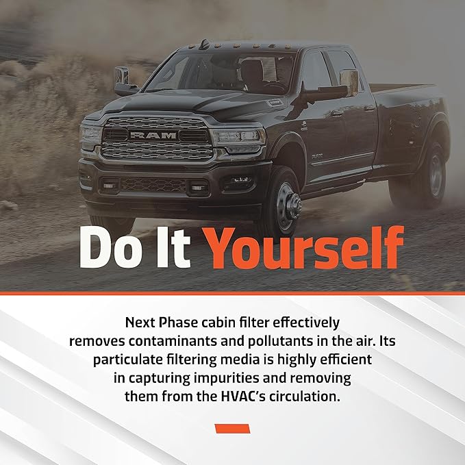 Cabin Air Filter Replacement - Pack of 1 - Made in USA - Compatible with Various Dodge, Jeep and Mazda Car Models - Replaces O.E. 68406048AA, 68318365AA