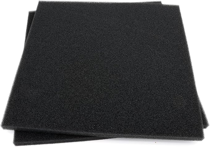 Aquarium Filter Bio Sponge Pad, Foam Sponges Filter Media, Cut fit it Filter Accessories for Fish Tanks and Ponds (18"x18"x0.8" (50PPI) 1 Pack)