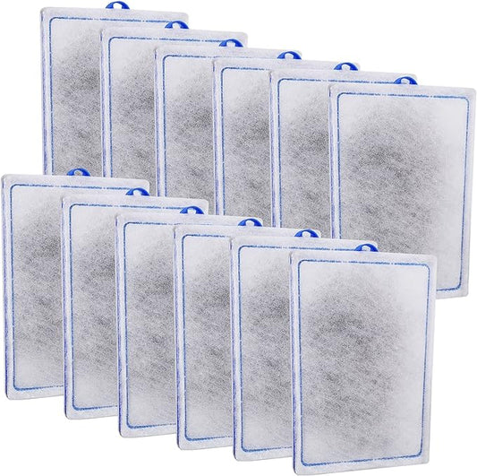 12-Pack Large Aquarium Filter Cartridges Compatible with Whisper Bio-Bag Power Filters - Assembled