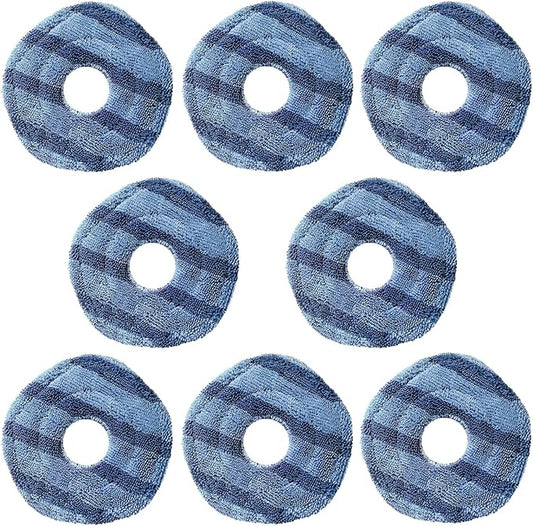 8 Pack Reusable Replacement mop Cloths Compatible with Eufy X10 Pro and eufy X9 Pro Omni Robot Vacuum Cleaner for Efficient Floor Cleaning
