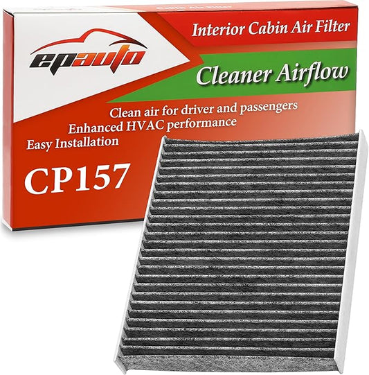EPAuto CP157 (CF12157) Cabin Air Filter, Replacement for Toyota Camry, Corolla, RAV4, Prius, Highlander, Sienna, Lexus RX, NX, ES, Subaru Outback, Crosstrek, Mazda CX-9 - Fits 2016-2025