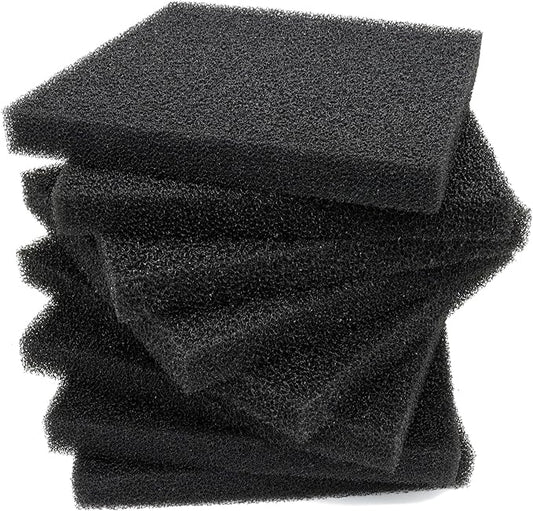 ALEGI 8 Pieces Aquarium Filter Foam Sponges Pad 9x9x1 inch, Fish Tank Bio Sponge Coarse Sheet Filter Media Pad, Cut-to-Size Foam for Pet Filters