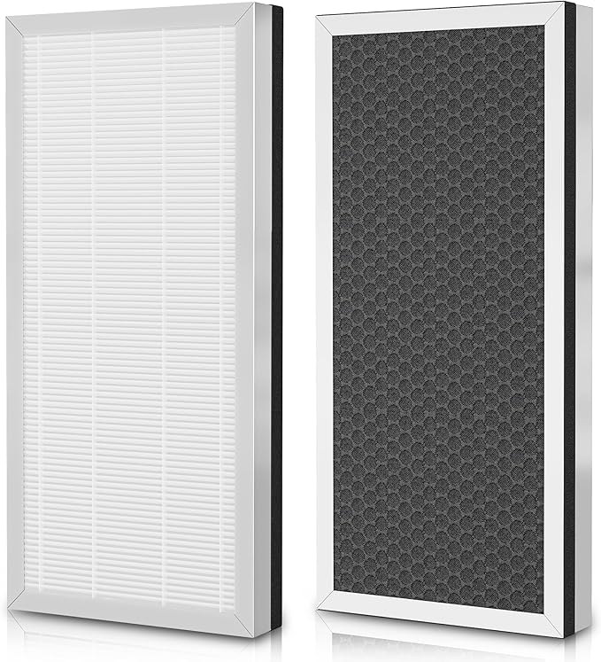 2 Pack MA 40 Replacement Air Filters Compatible with MA Series Air Purifier 40 MA40W MA40B, 3-in-1 Composite Filter with H13 True HEPA & Activated Carbon Pre-filter
