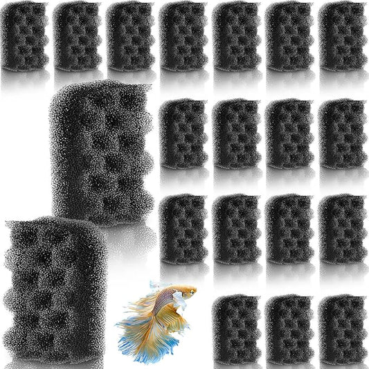 Maxcheck 20 Pcs Foam Filters Media Pads Compatible with Fluval 304/305/ 306/404/ 405/406 Foam Filter Media Replacements Sponges for Aquarium Canister Accessories