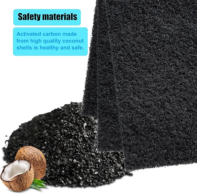 12 Pack Replacement Odor Absorbing Filter Refills for Home Zone Living Kitchen Trash Can, Activated Charcoal Deodorizer Compatible with Home Zone Living CleanAura Odor Control Compartments