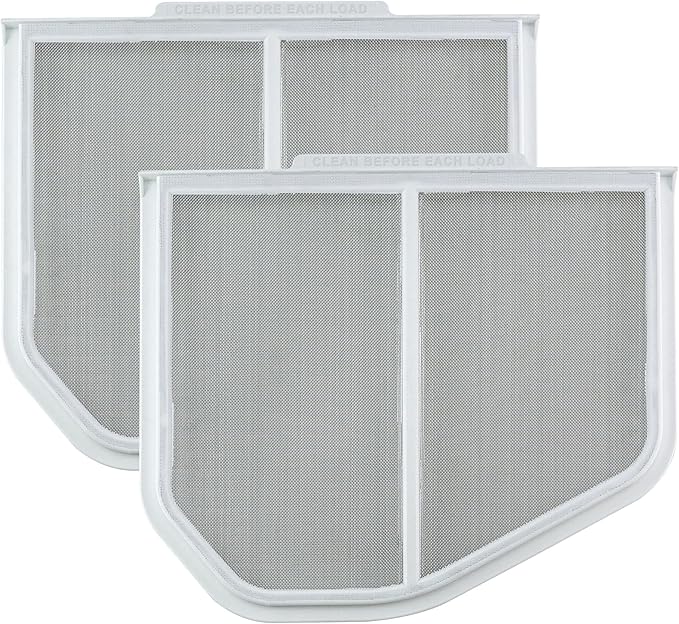 2 Pack W10120998 8066170 Dryer Lint Screen Filter Replacement Part by AMI PARTS - Compatible with Whirlpool, Kenmore, Roper & Sears Dryers
