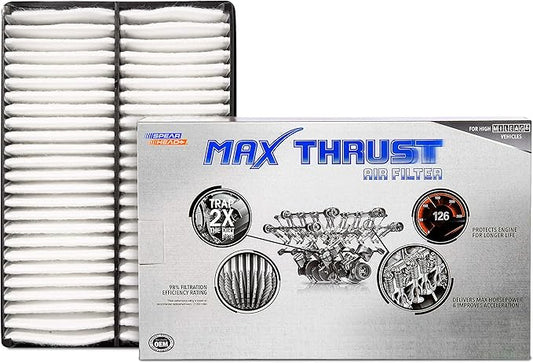 Spearhead MPG Defense Max Thrust Engine Air Filter For All Mileage Vehicles, Fits Like OEM, Restores MPG & Acceleration (MT-898)