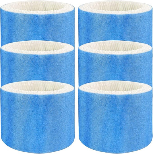 Funmit Humidifier Filters Replacement for Honeywell Humidifier Filter HAC-504 HAC-504AW and Honeywell Filter A, Replacement for Honeywell HCM-350 HCM-500 HCM600 Cool Mist Humidifiers, 6 Pack, Blue