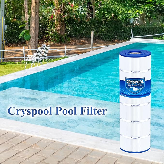 Cryspool® 08060 Filter Compatible with CX1750RE, C1750, C1750E, C1900RE, PA175, C-8417, FC-1294, 817-0175P, 175 Sq. Ft Pool Filter Cartridge, 1 Pack