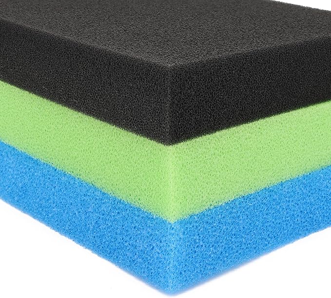 Aquarium Bio Sponge Pad Filter Media for Fish Tank,20/30/40PPI Open Cell Coarse Foam Block Foam Pre Filter Sponge (23" Lx 12.5" W x 2" H 30PPI)