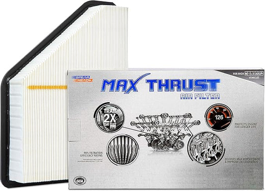 Spearhead MPG Defense Max Thrust Engine Air Filter For All Mileage Vehicles, Fits Like OEM, Restores MPG & Acceleration (MT-465)