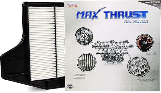 Spearhead MPG Defense Max Thrust Engine Air Filter For All Mileage Vehicles, Fits Like OEM, Restores MPG & Acceleration (MT-450)
