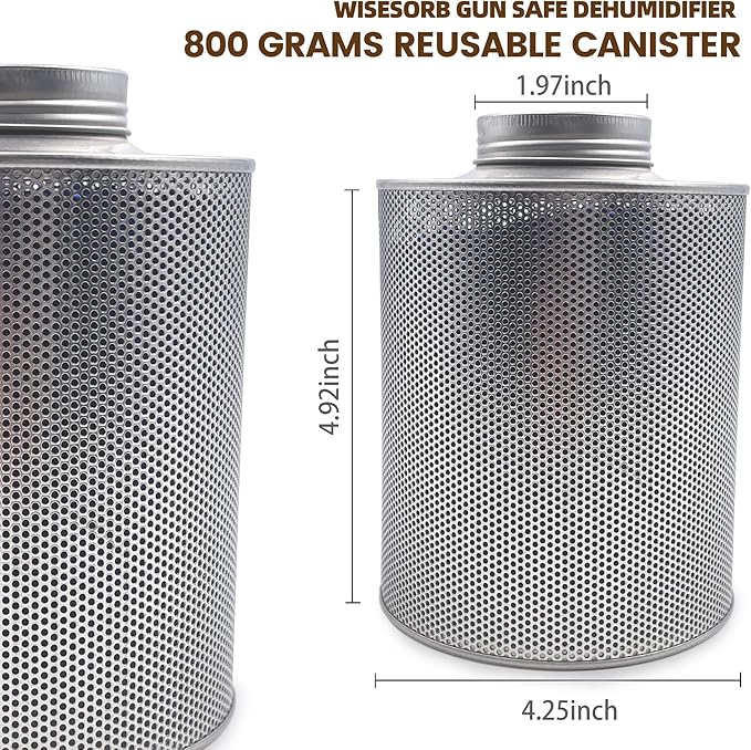 800 Gram Gun Safe Dehumidifier, 1 Pack of 1.77 LBS Rechargeable Dehumidifier Blue to Pink Silica Gel Desiccant Moisture Absorbers, Dehumidifiers for Room, Bedroom, Safe, Closet, Bathroom, Car